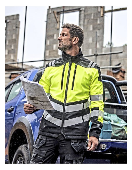 REG-TRA760-Hi-Vis X-Pro 3 Layer Softshell Jacket (Class 2) 2